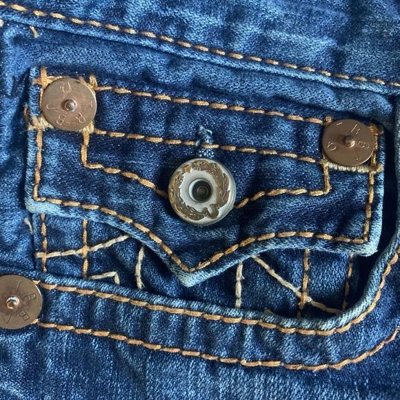 True Religion Big Billy T Flare Leg Seat 34 - Picture 5 of 5